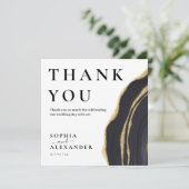 Donkergrijze edelsteen bedankje (Staand voorkant)