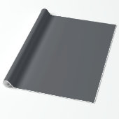 Donkergrijze effen kleur cadeaupapier (Uitgerold)