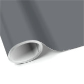 Donkergrijze effen kleur cadeaupapier (Rol Hoek)