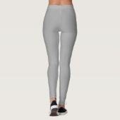 Donkergrijze effen kleur leggings (Achterkant)