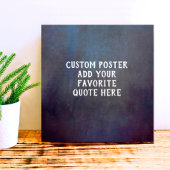 donkergrijze en blauwe verstrooide textuur toevoeg poster