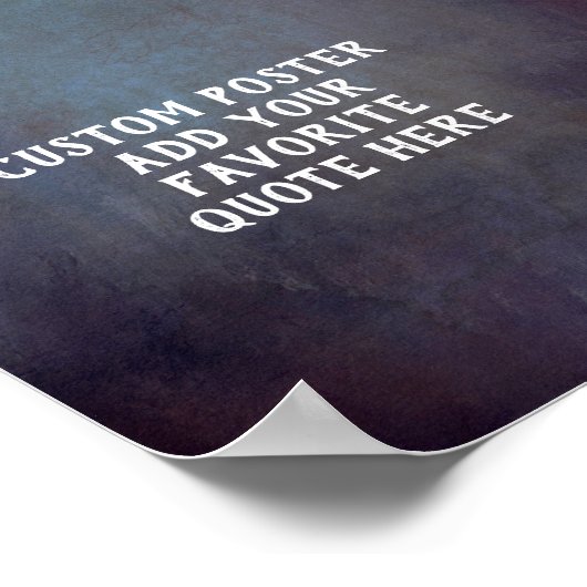 donkergrijze en blauwe verstrooide textuur toevoeg poster (Hoek)