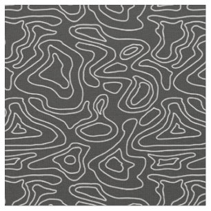 Donkergrijze en witte strepen Wave Elevation Topog Stof