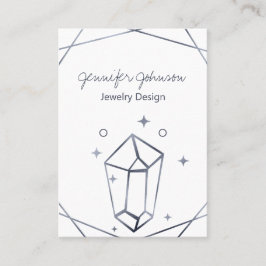 Donkergrijze Folie Oorbel Houder Display Kaart Visitekaartje