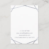 donkergrijze Folie Visitekaartje (Achterkant)