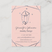 Donkergrijze Folie Zorgroze Visitekaartje (Voorkant)