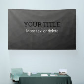 Donkergrijze geometrische mesh Driehoek aangepaste Spandoek (Beurs)