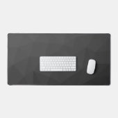 Donkergrijze geometrische mesh gradiëntpatroon bureaumat (Keyboard & Muis)