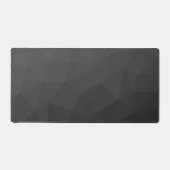 Donkergrijze geometrische mesh gradiëntpatroon bureaumat (Voorkant)