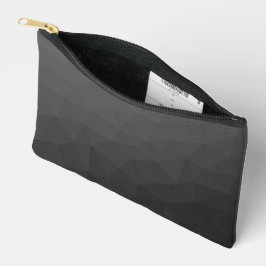 Donkergrijze geometrische mesh gradiëntpatroon etui
