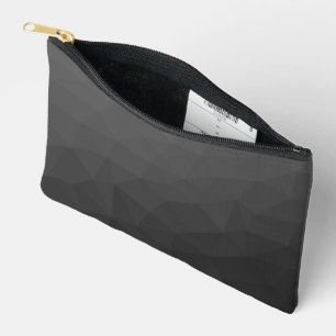 Donkergrijze geometrische mesh gradiëntpatroon etui