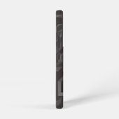 Donkergrijze geometrische polygoons Galaxy S22-Hoe Samsung Galaxy Hoesje (Rechterkant)