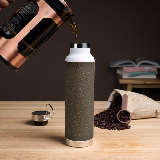  donkergrijze gespikkelde waterfles (Koffie)