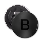 Donkergrijze gestructureerde achtergrond button flesopener (Voorkant)