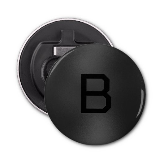 Donkergrijze gestructureerde achtergrond button flesopener (Voorkant)