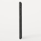 Donkergrijze, gevlochten aluminium achtergrond Case-Mate iPhone case (Achterkant/links)