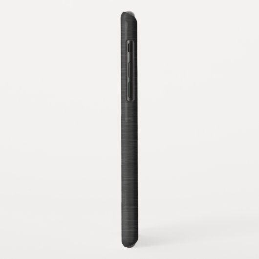 Donkergrijze, gevlochten aluminium achtergrond Case-Mate iPhone case (Achterkant/links)