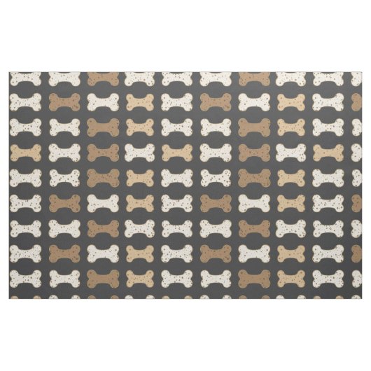 Donkergrijze Hondenbot Stof (Fat Quarter)