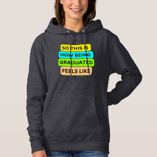 Donkergrijze hoodie trui T-Shirt SO_THIS_IS_HOW_BE