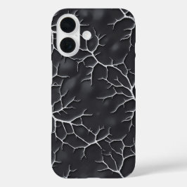 Donkergrijze iPhone-hoes met taktextuur iPhone 16 Hoesje