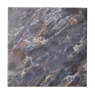 Donkergrijze marmeren stenen keramische Tegel Tegeltje