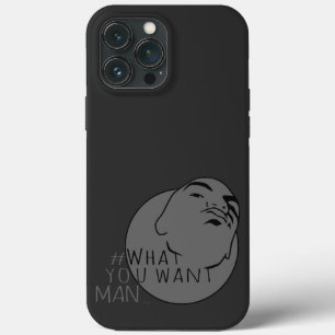 donkergrijze Mok Shot Hashtag Yo Man Wat je wilt Case-Mate iPhone Case