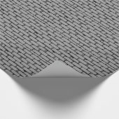 Donkergrijze muur cadeaupapier (Hoek)