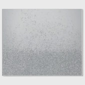 Donkergrijze namaak glitters cadeaupapier (Vlak)