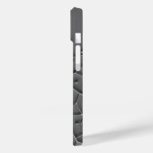 Donkergrijze organische iPhone-hoes moderne textuu Case-Mate iPhone Case (Achterkant / Links)