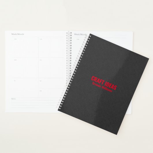 Donkergrijze smeltextuur planner (Display)