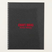 Donkergrijze smeltextuur planner (Voorkant)