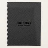 Donkergrijze smeltextuur planner (Voorkant)