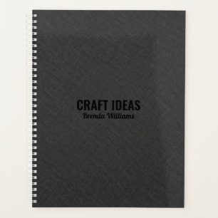 Donkergrijze smeltextuur planner