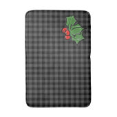 Donkergrijze speldenstaart met Holly Sprigs Badmat (Voorkant Verticaal)