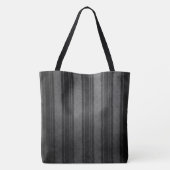 Donkergrijze strepen tote bag (Achterkant)