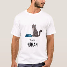 Donkergrijze tabby katten shirt