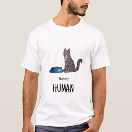 Donkergrijze tabby katten shirt