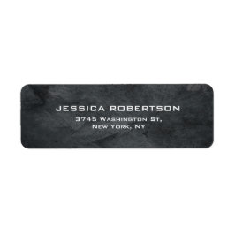 Donkergrijze textuur Duidelijke Elegante Moderne T Etiket
