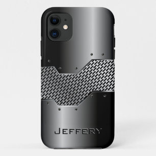 Donkergrijze tinten glanzende metallic look Case-Mate iPhone case