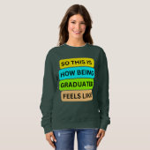 Donkergrijze trui T-shirt SO_THIS_IS_HOW_BEING_GR (Voorkant volledig)