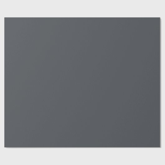 Donkergrijze vaste kleur cadeaupapier (Vlak)