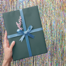 Donkergrijze vaste kleur cadeaupapier