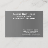 Donkergrijze visitekaart visitekaartje (Voorkant)