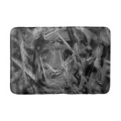 Donkergrijze vlekken, 'verkeerde borstelslagen' badmat (Voorkant)
