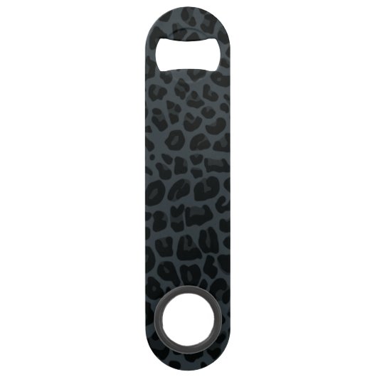 Donkergrijze wegdruk speed flessenopener (Voorkant)