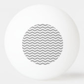 Donkergrijze witte Chevron Zig-Zag Pattern Tn Pingpongbal (Voorkant)
