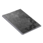 Donkergrijze & Zwarte Accent Notebook Chic Minimal Notitieboek (Rechterzijde)