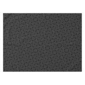 Donkergrijze zwarte vrijheid Floral Pattern Elegan Tafelkleed (Voorkant (Horizontaal))