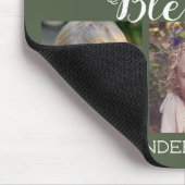 Donkergroen 6 Foto collage Muismat (Hoek)