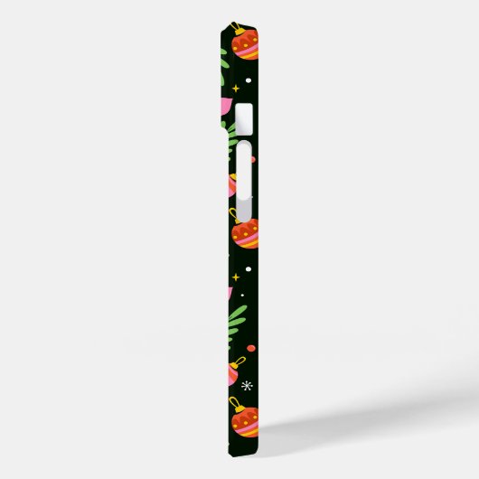 Donkergroen Abstract kerstpatroon Case-Mate iPhone Case (Achterkant / Links)